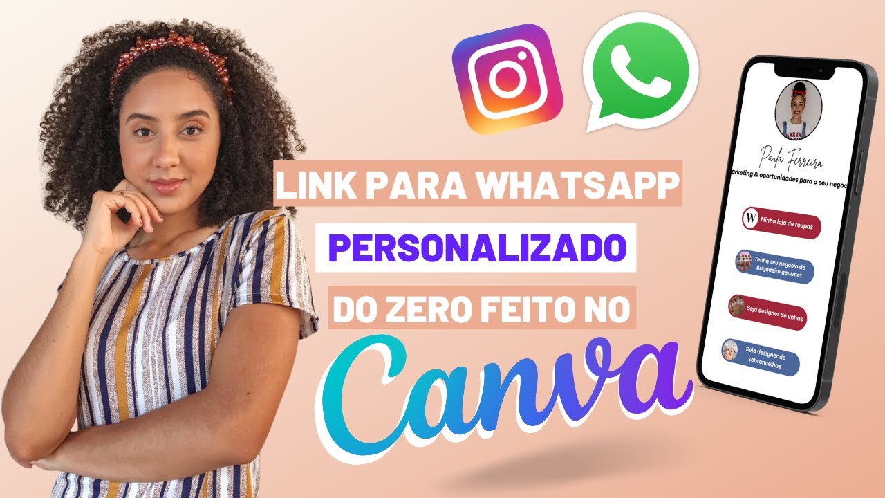 COMO COLOCAR LINK DE WHATSAPP NO INSTAGRAM | Link de whatsapp personalizado para bio do Instagram
