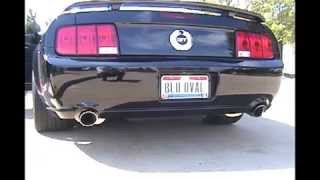14314BLK Axle-Back Exhaust System 2005-2010 Ford Mustang - video thumbnail 4