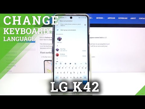 How to Adjust Language of Keyboard in LG K42 - Change Keyboard Language