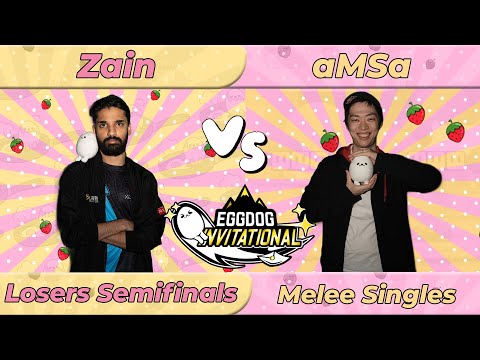 Zain (Marth) vs aMSa (Yoshi) - Eggdog Invitational 2024 - Melee Singles: Losers Semifinals