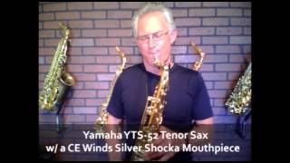 Video thumbnail for SaxMall.com Yamaha YTS-52 Tenor Saxophone sax played w/ CE Winds Silver Shocka Mouthpiece by CE Winds