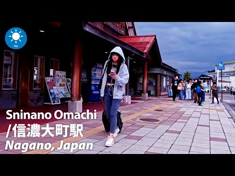【信濃大町駅】アルペンルート玄関口｜大きなアーケード商店街