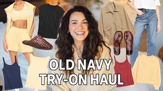 HUGE OLD NAVY TRY-ON HAUL | AFFORDABLE VACATION OUTFITS, ACTIVEWEAR SETS, ESSENTIAL SPRING LAYERS!