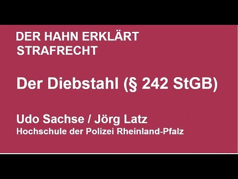 Der Hahn erklärt Strafrecht - § 242 StGB Diebstahl