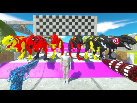 Fps Speed ​​Rescue Race Avatar vs Trex Marvel Super Heroes Dc - Animal Revolt Battle Simulator