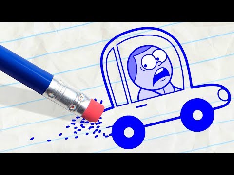 Pencil is Driving Pencilmate Crazy! MEGA MAD PENCILMATION COMPILATION - Cartoons for Children