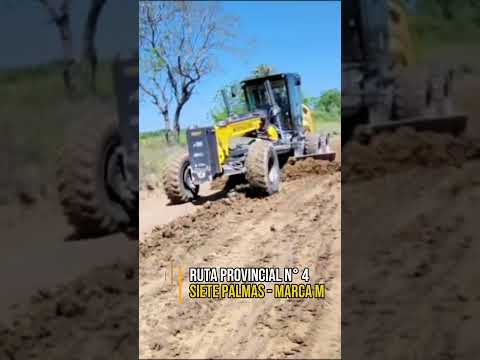 🚜 Ruta Provincial N°4 | Mantenimiento entre Siete Palmas y Marca M