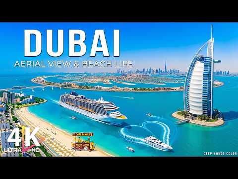 Dubai 4K Drone Footage | Billionaire Skyline | Burj Khalifa, Palm Jumeirah & Arabian Coast