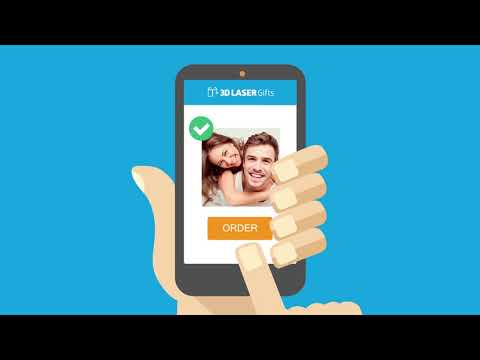 Valentine's Day Heart Shaped 3D Photo Crystal Gifts - 3D Laser Gifts (Up to 70% Off). XL, Large, or Medium Sizes - Second Medium