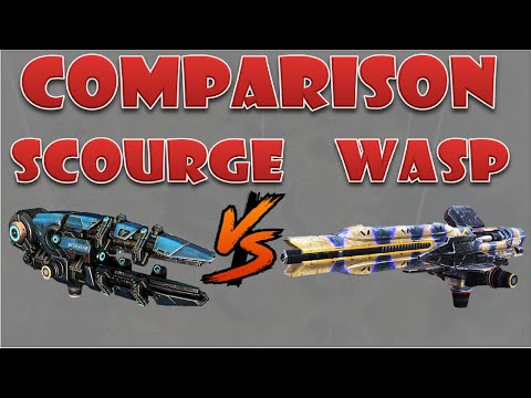 Scourge vs Wasp medium weapons comparison war robots