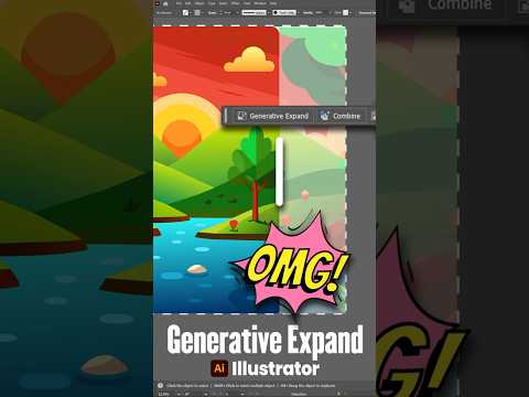 AI-Powered Generative Expand in Illustrator | Super Easy Trick