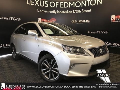 Used Silver 2015 Lexus RX 350 F Sport Package Walkaround Review Wetaskiwin Alberta