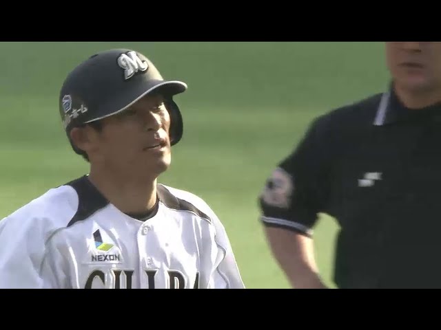 8回裏 マリーンズ荻野貴が快足とばして2塁打!! 今季初の猛打賞!! 2014/5/4 M-L