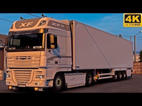 [TS-PC] ETS2 4K | POMEZANIA EA | DAF XF105 460 | CZERNIN - MALBORK PIASKI | NIGHT DRIVE