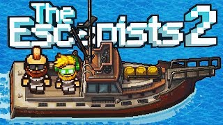 STEALING a SHIP and ESCAPING an Oil Rig! - The Escapists 2 Gameplay