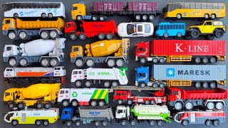Container Truck, Police Car, Fire Truck, Sand Truck, Bus, Jeep, Concrete Mixer, Train