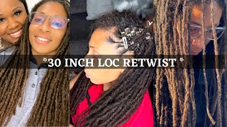 LOC RETWIST TUTORIAL 2021 // Hair Washing and Retwist