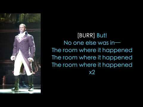 28. Hamilton Lyrics - The Room where it happens