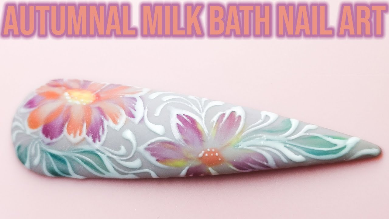 Autumn Milk Bath Nail Art with Epic Fillagree