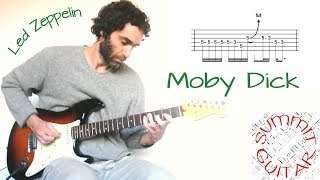 Led Zeppelin - Moby Dick - Guitar lesson / tutorial / cover with tablature