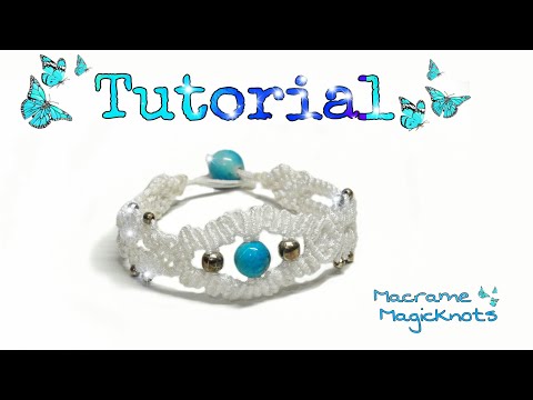 Macrame Bracelet with Beads Tutorial Easy Jewelry Making