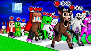 Download lagu JJ vs Mikey vs Carrie: 99 NIGHTS IN THE FOREST EVOLUTION BATTLE in Minecraft - Maizen mp3 Download lagu JJ vs Mikey vs Carrie: 99 NIGHTS IN THE FOREST EVOLUTION BATTLE in Minecraft - Maizen mp3