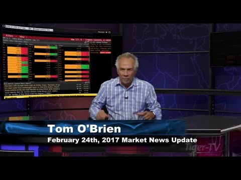 February 24th Stock Market Update by Tom O'Brien on TFNN - 2017