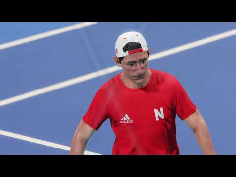 Andre Saleh and Kristina Novak vs Patrick Cacciatore and Danielle Collins in virtual tennis!