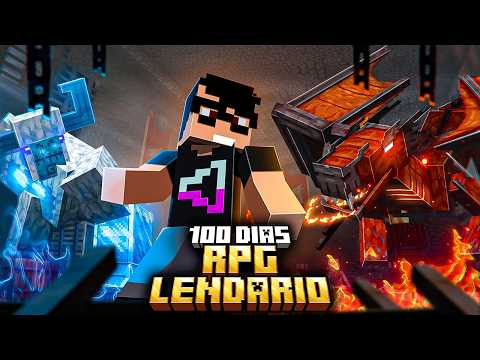 Sobrevivi 100 DIAS no RPG LENDÁRIO do Minecraft - O FILME