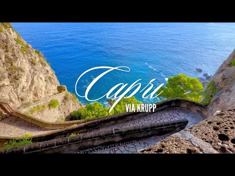 IMPERDÍVEL! A melhor vista de Capri | Giardini Di Augusto e Via Krupp | Passeio a pé 4K pela Itália