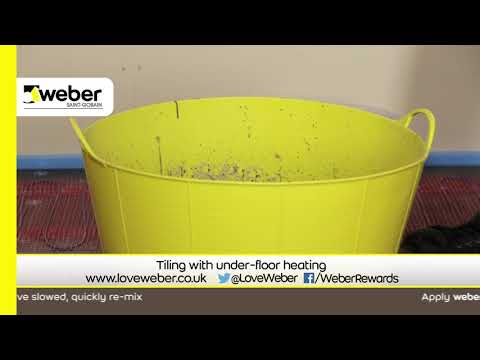 Weber tile fixing adhesicve and products