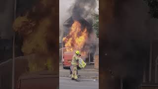 Raging Fire in Leicester  #Fire #firefighters #England #leicester #Saved #Heros