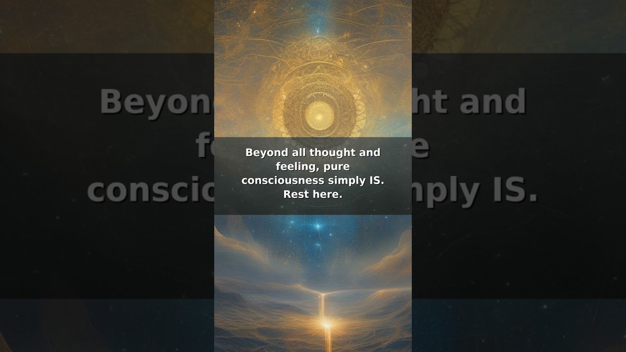 Find Your True Self: The Pure Is-ness of Consciousness ✨