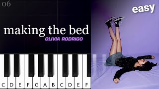 Olivia Rodrigo - making the bed ~ EASY PIANO TUTORIAL
