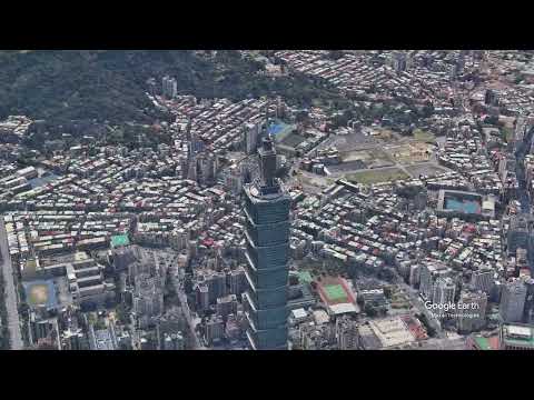 《Taipei 101》🇹🇼 Passeio turístico do céu em 1 minuto ✈️
