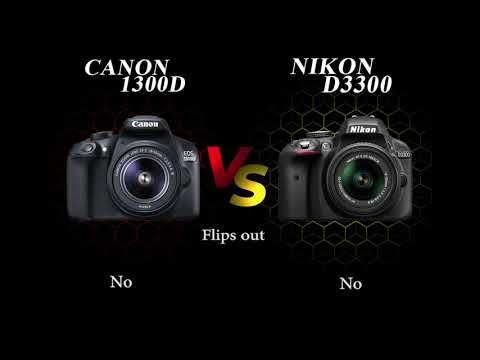 nikon d3300 vs canon 1300d
