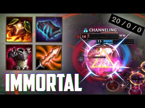 IMMORTAL BLOODMOON KATARINA - 1v4 QUADRA KILL - FOR FUN TANK BUILD | Katlife