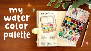What's In My Watercolor Palette (Journaler's Edition) | Swatches, Favorite Colors & Mixing Tips