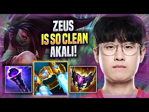 ZEUS IS SO CLEAN WITH AKALI! - T1 Zeus Plays Akali TOP vs Urgot! | Season 2022