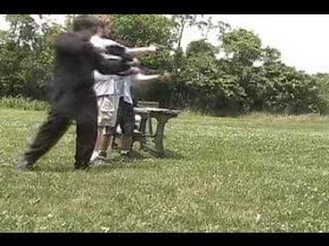 Bored townies shooting mannequin heads with guns