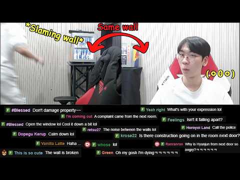 (ㅇ0ㅇ) Doran's priceless reaction to Oner Raging next door! (with Chat Reaction)