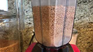 How to Grind Wheat Berries using a Vitamix - Grinding Flour at home is so EASY with a Vitamix