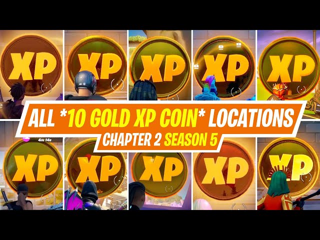 Fortnite Chapter 2 Season 5 All Gold Xp Coin Locations