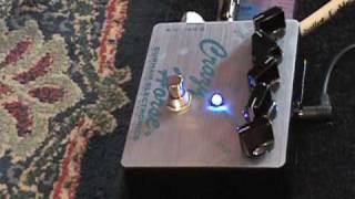 Durham Electronics CRAZY HORSE guitar effects pedal demo w Gibson Les Paul & Blues Jr amp