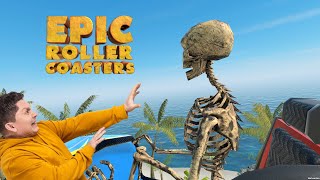 😨 Riding a Roller Coaster with a Skeleton | Very Scared | Epic Roller Coaster Gameplay | VR Game