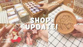 running my small business 🌷 spring shop update 🌷 30% off everything! washitape, totebags, stickers ✨