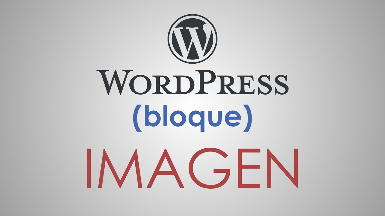 El bloque IMAGEN de WordPress