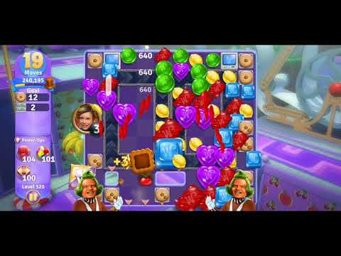 Willy Wonka's World of Candy Level 520 Complete - No Hacks (Android/IOS)
