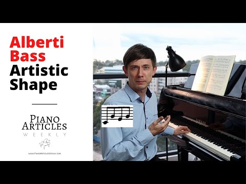 'Alberti bass' on piano - artistic phrasing