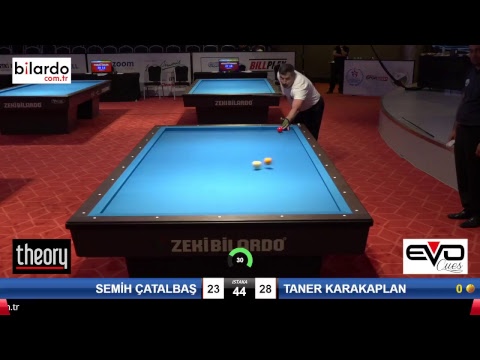 SEMİH ÇATALBAŞ & TANER KARAKAPLAN Bilardo Maçı - 2018 ERKEKLER 2.ETAP-1.Ön Eleme